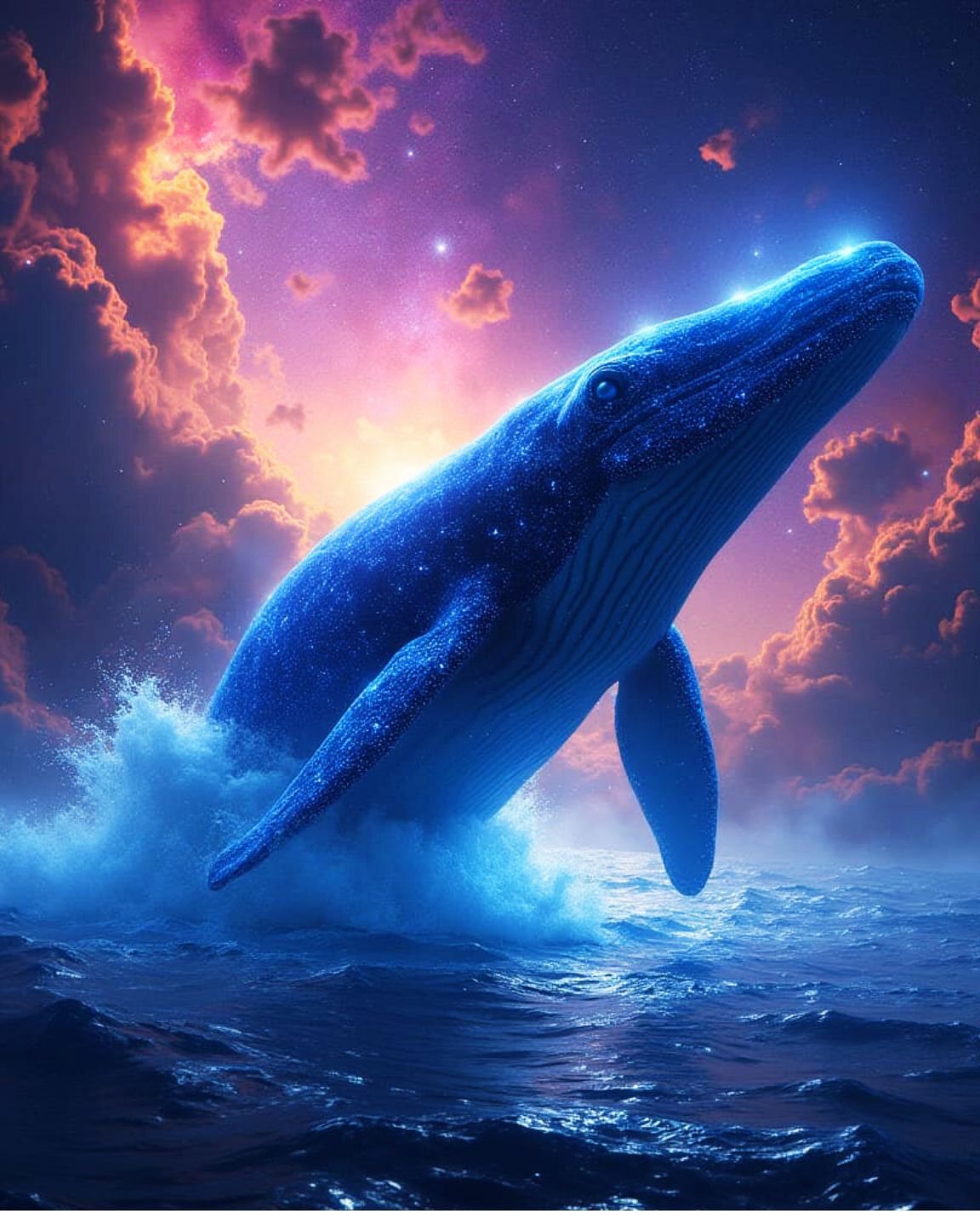 “Starlight Leviathans: Cosmic Whale Collection” – Digital Download (3-Piece Collection)