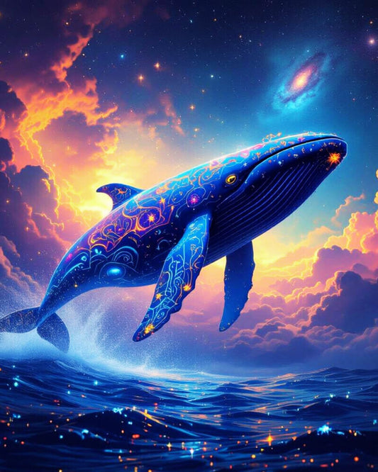 “Starlight Leviathans: Cosmic Whale Collection” – Digital Download (3-Piece Collection)