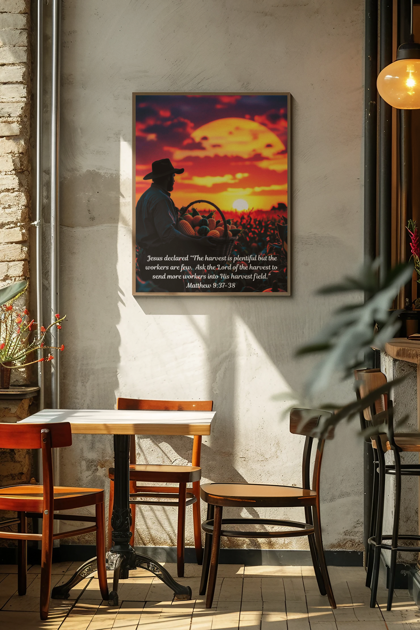 Ask the Lord of the Harvest Rolled Poster Print