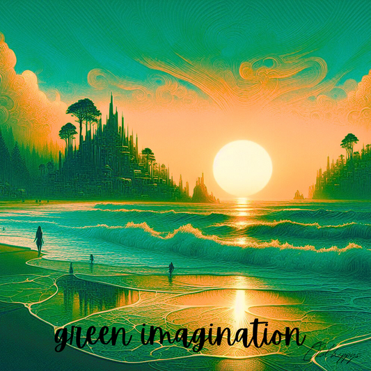 Green Imagination AI Digital Art by Old Hippy