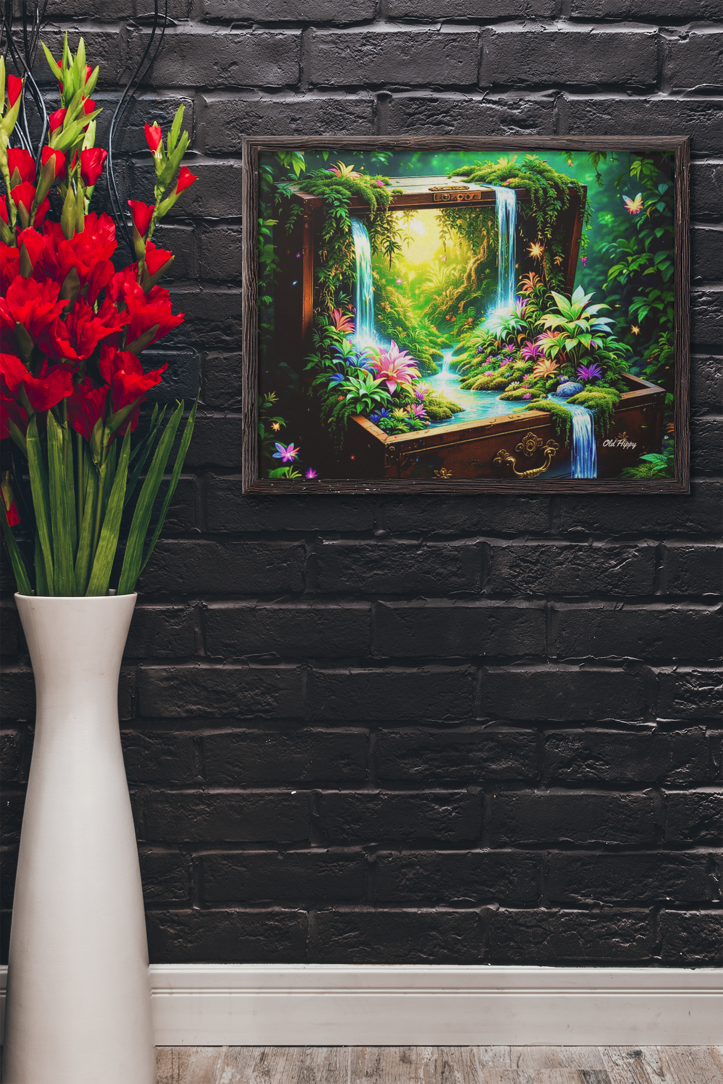 Treasure of the Enchanted Falls AI Digital Art by Old Hippy