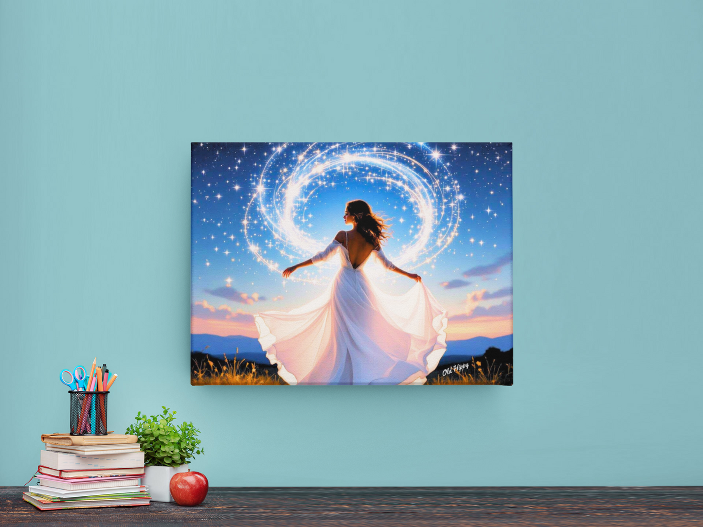 Celestial Grace #1 AI Digital Art by Old Hippy