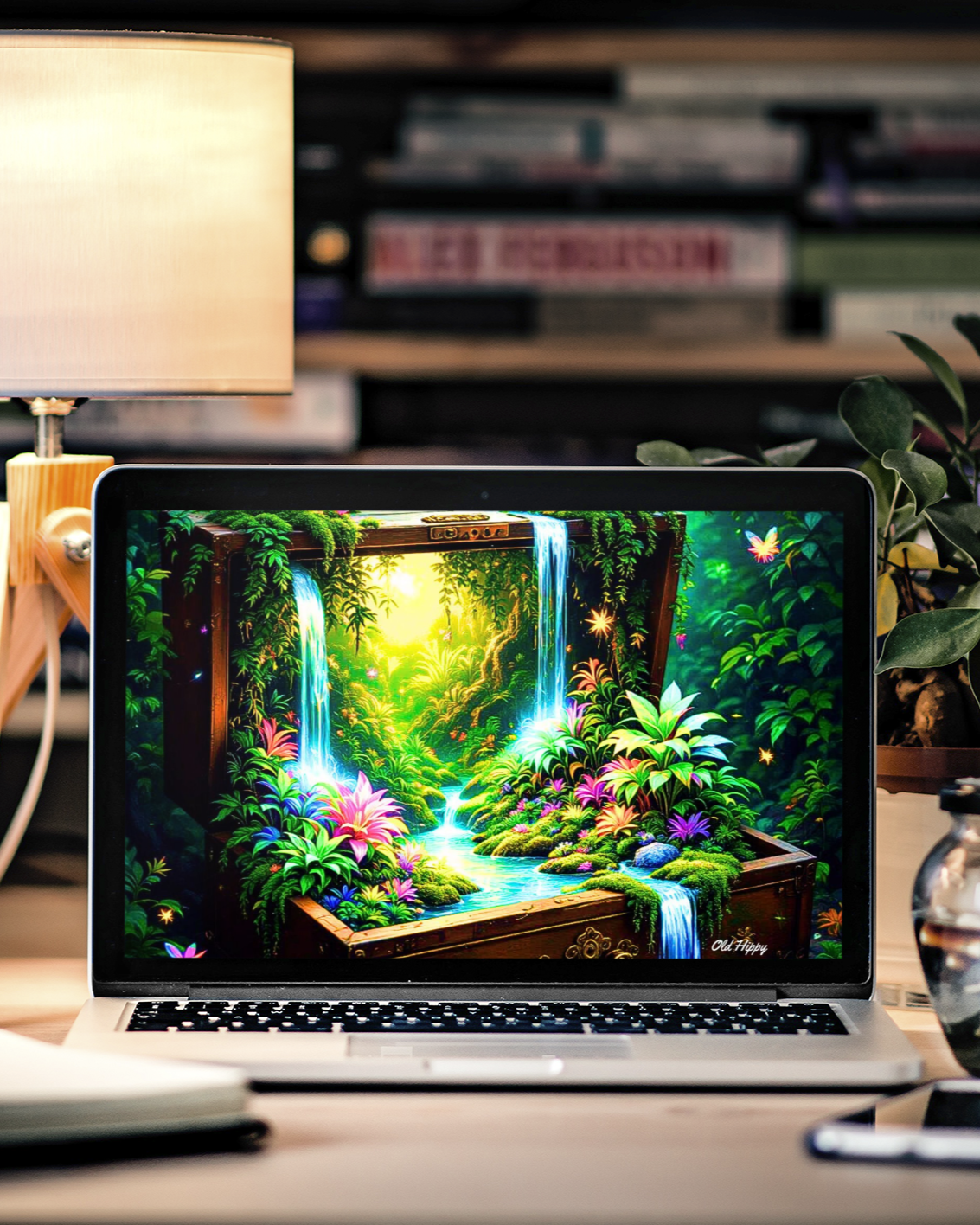 Treasure of the Enchanted Falls AI Digital Art by Old Hippy