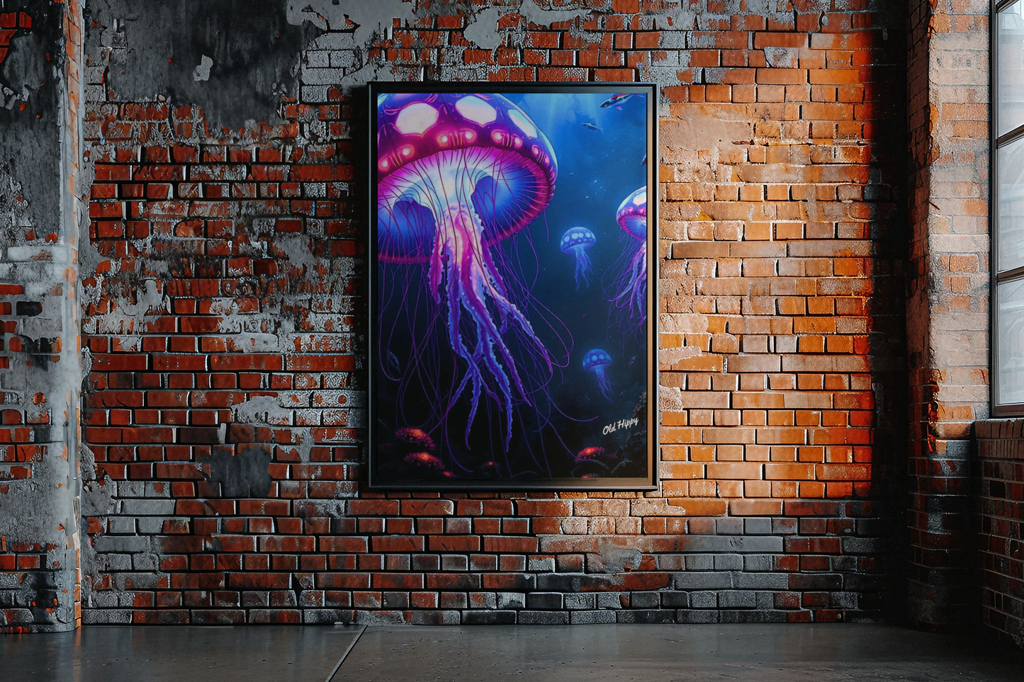 Neon Drifters of the Deep AI Digital Art by Old Hippy