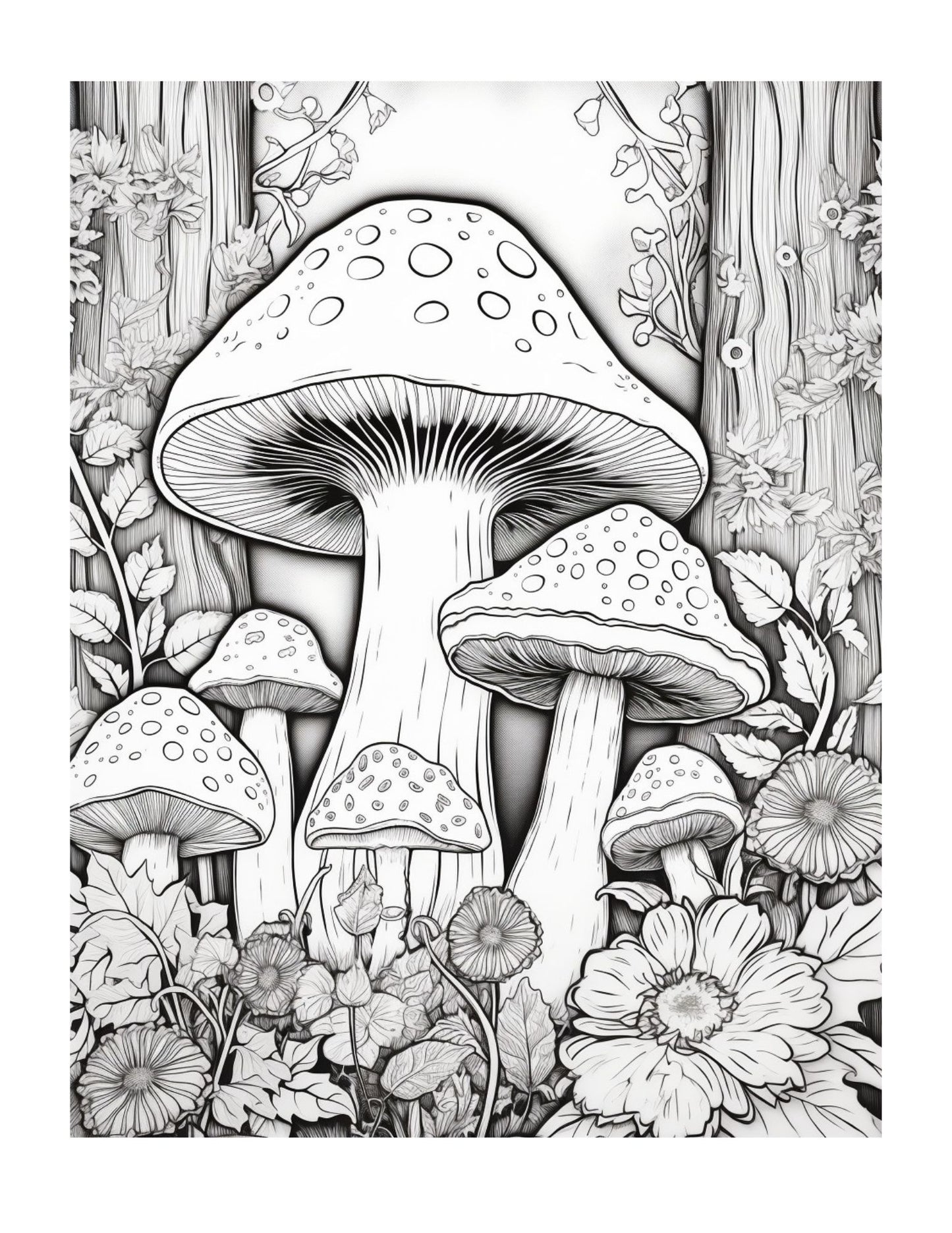 Mushroom Coloring Pages Vol 2