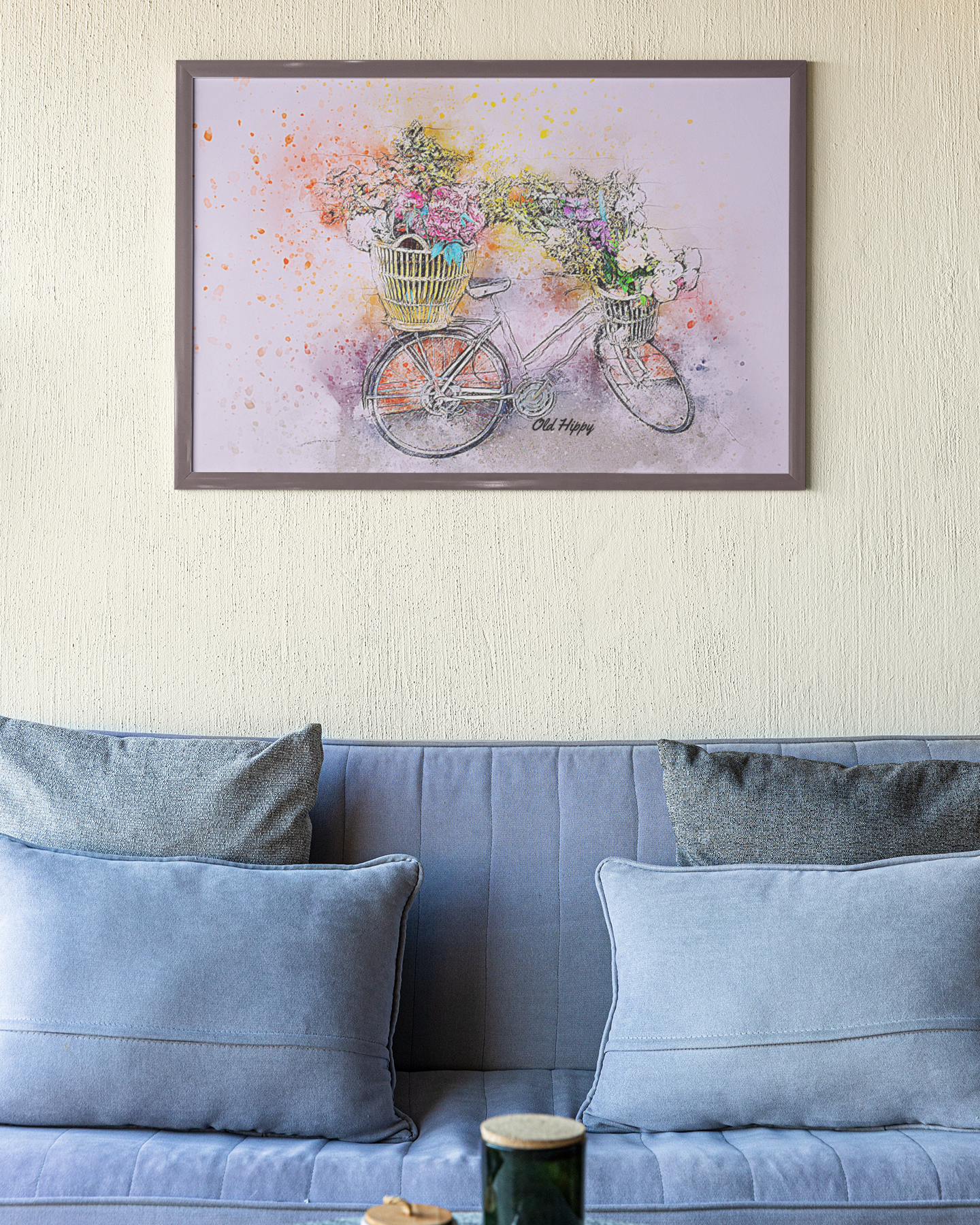 Watercolor Bicycle  Premium Print Poster