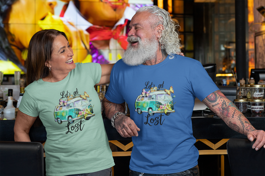 Let's Get Lost Unisex Garment-Dyed T-Shirt - Travel Vibes & Adventure Spirit