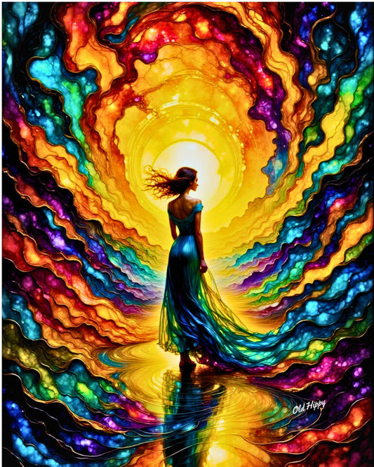 Walking in the Spirit – Inspirational AI Digital Art by Old Hippy