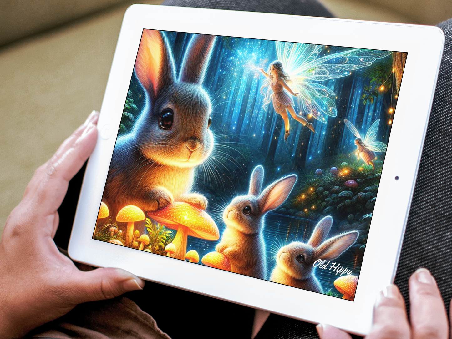 Fairy Tales and Velvet Ears AI Digital Art