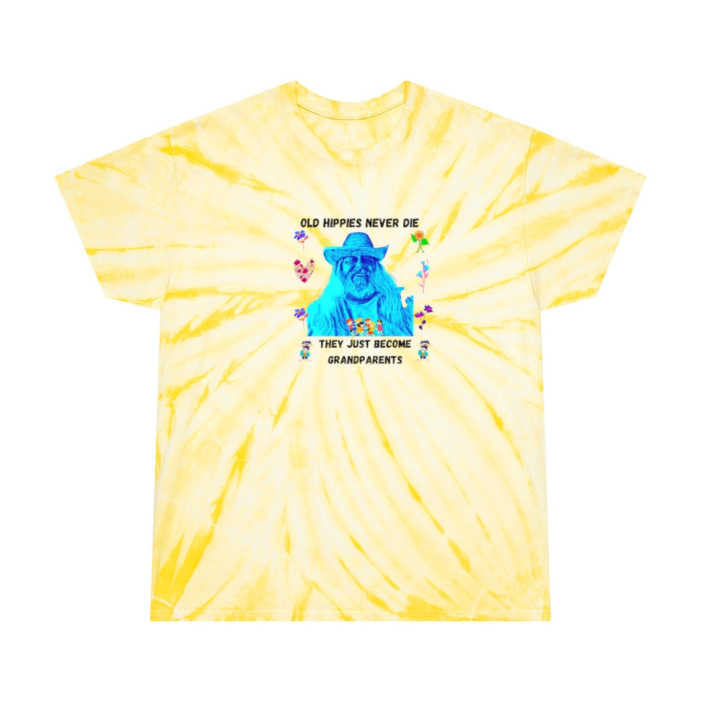 Old Hippies Never Die Tie-Dye TShirt