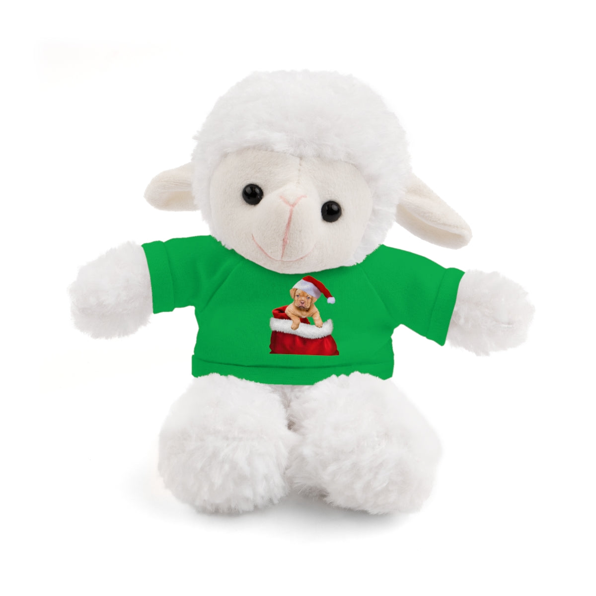 Stuffed Bear with Christmas Puppy