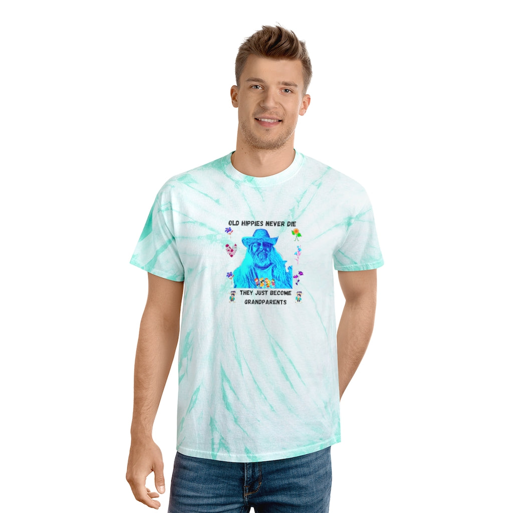 Old Hippies Never Die Tie-Dye TShirt