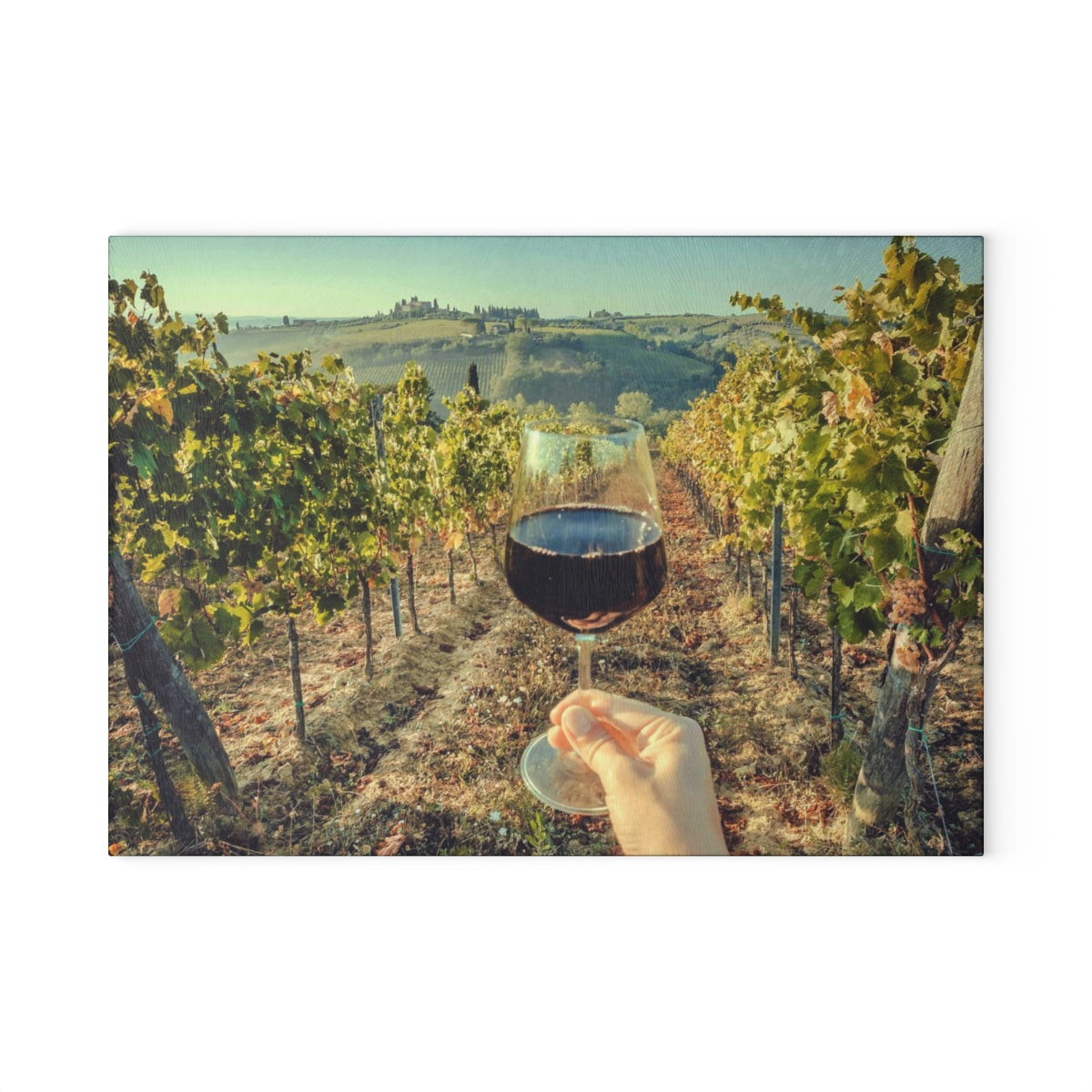 Tuscany Wine Glass Cutting Board