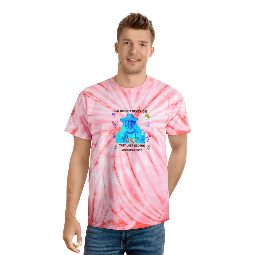Old Hippies Never Die Tie-Dye TShirt