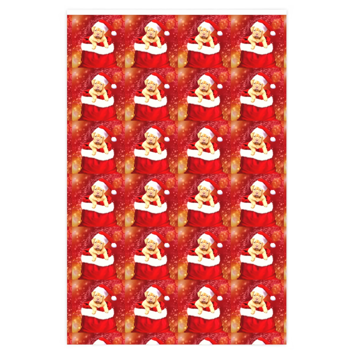 Christmas Puppy Wrapping Paper