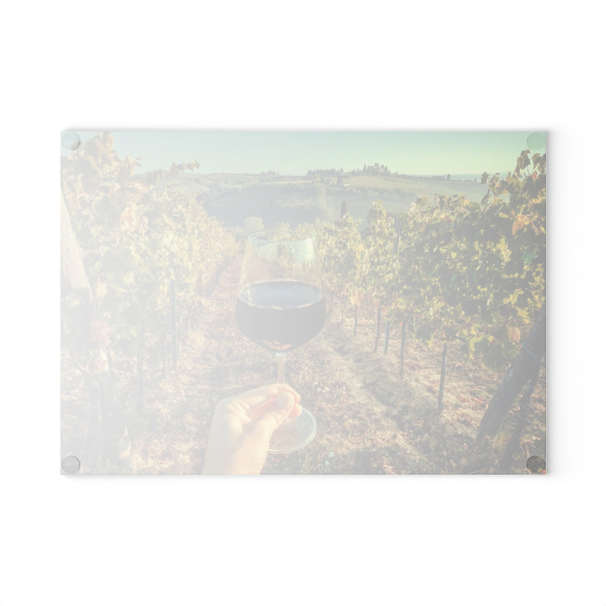 Tuscany Wine Glass Cutting Board