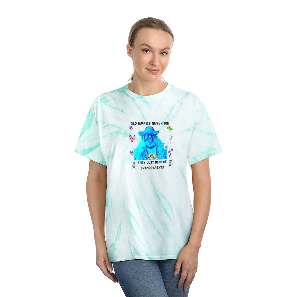 Old Hippies Never Die Tie-Dye TShirt