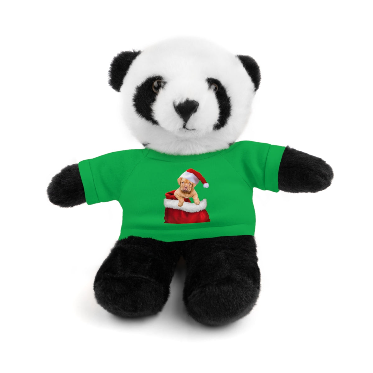 Stuffed Bear with Christmas Puppy