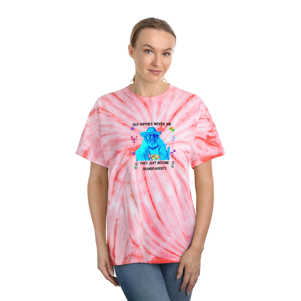 Old Hippies Never Die Tie-Dye TShirt