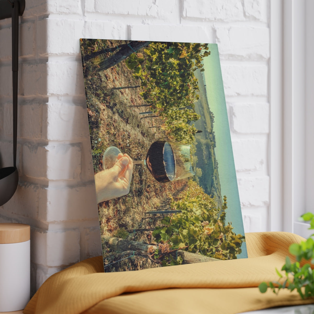 Tuscany Wine Glass Cutting Board