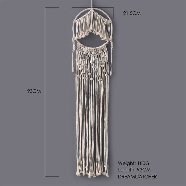 nordic dreamcatcher tapestry handmade   macrame
