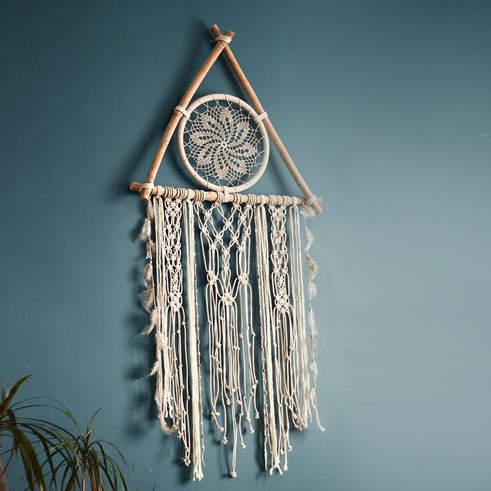 nordic dreamcatcher tapestry handmade   macrame