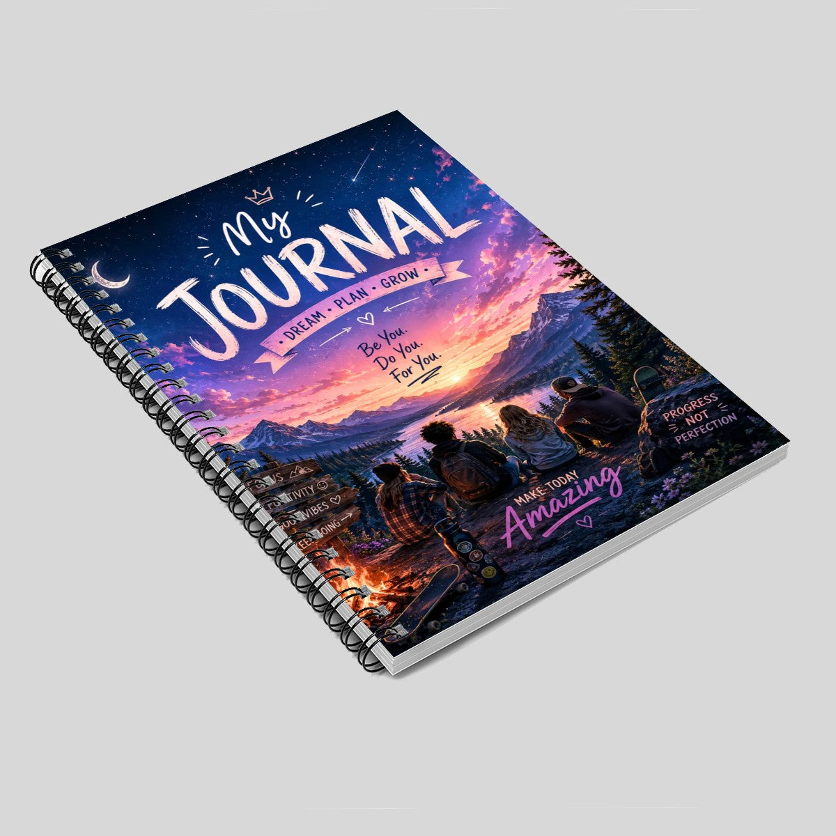 Spiral Notebook Teen Journal