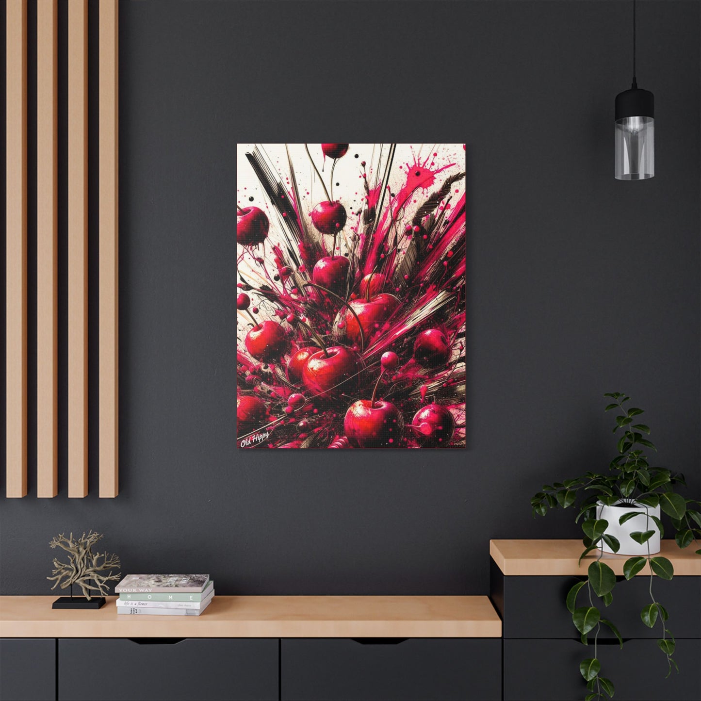 Wild Cherry Burst Canvas Art