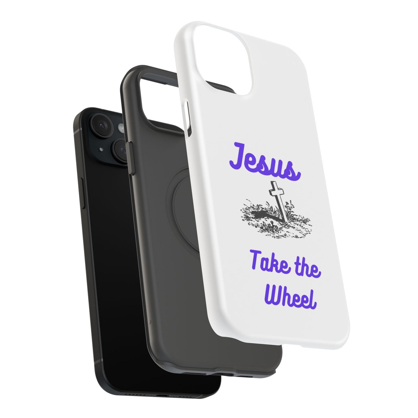 Jesus Take the Wheel Phone Case — Christian Impact-Resistant iPhone Case