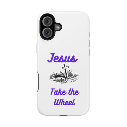 Jesus Take the Wheel Phone Case — Christian Impact-Resistant iPhone Case