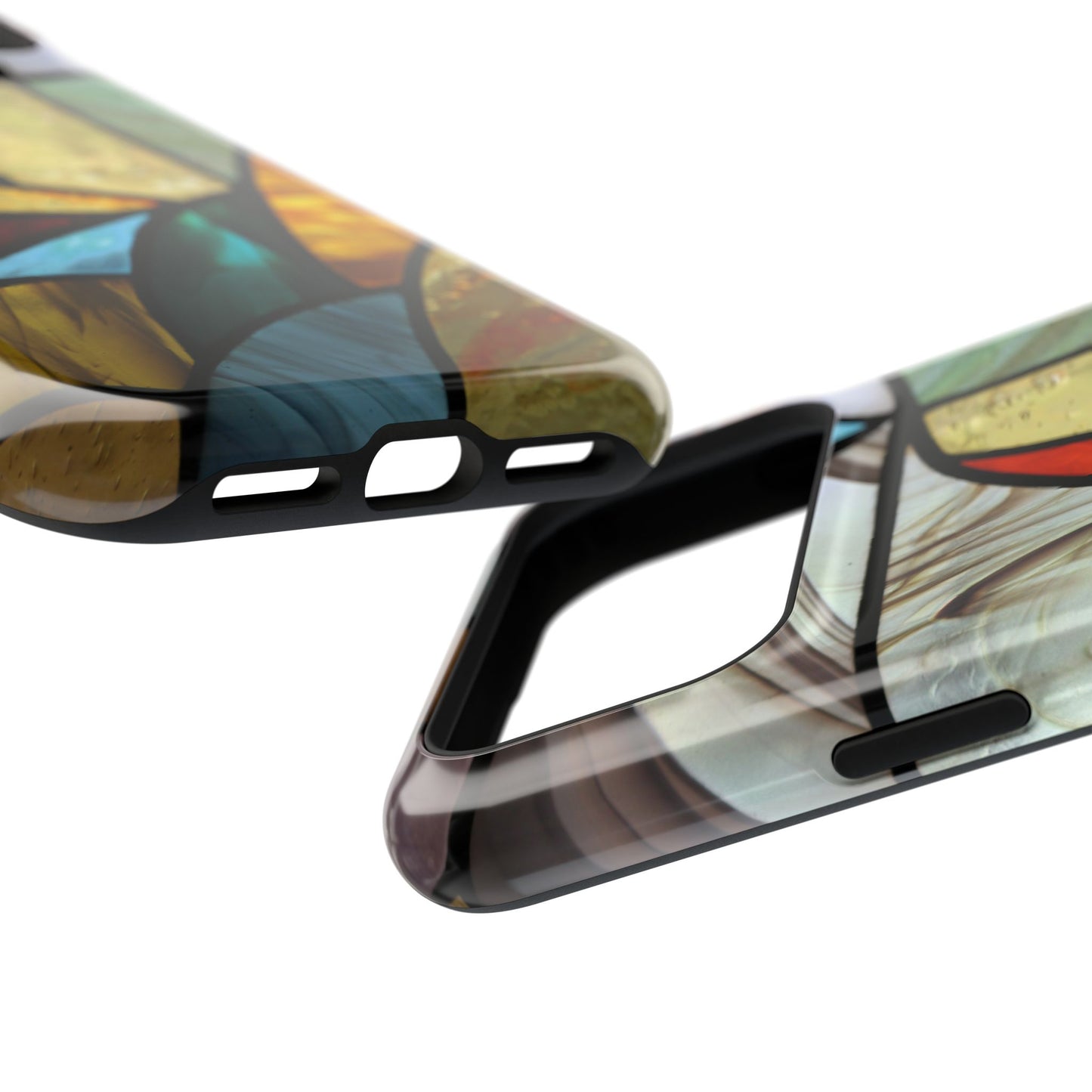 Stained Glass Impact Phone Case — Colorful Mosaic Protective Cover