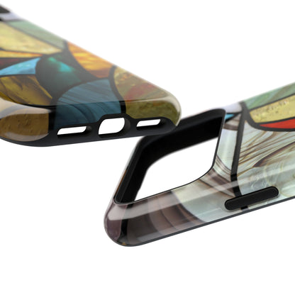Stained Glass Impact Phone Case — Colorful Mosaic Protective Cover