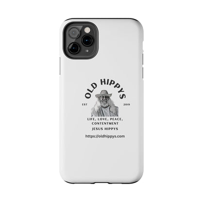 Old Hippys Phone Case — 'Life, Love, Peace, Contentment' Tough Protective Case