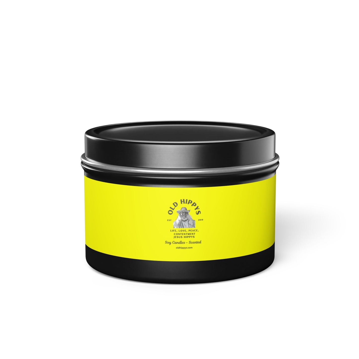 Scented Tin Candle — Bright Citrus Soy Candle from Old Hippys