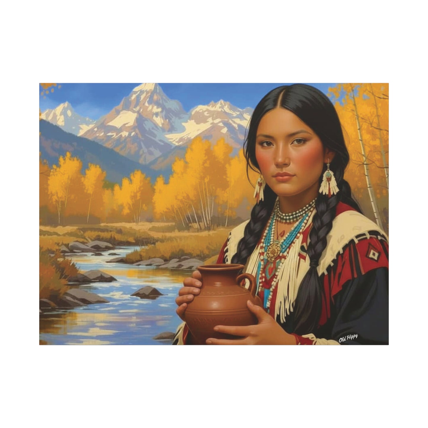 “Spirit of the Aspen Valley” — An AI-Generated Canvas by Old Hippy