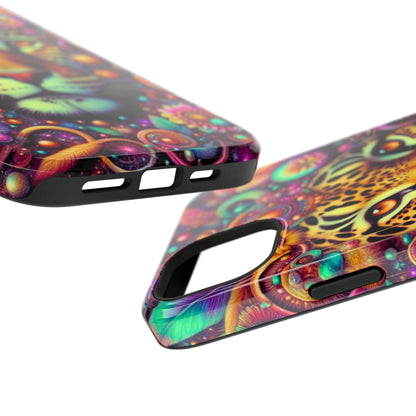 Leopard Psychedelic Phone Case — Vibrant Impact-Resistant iPhone Cover