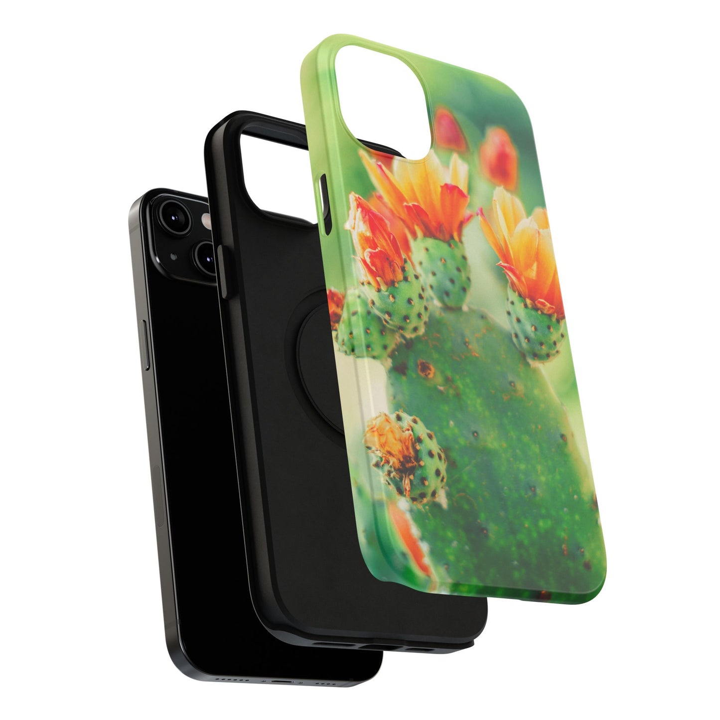 Cactus Bloom Phone Case — Impact-Resistant Floral iPhone Cover