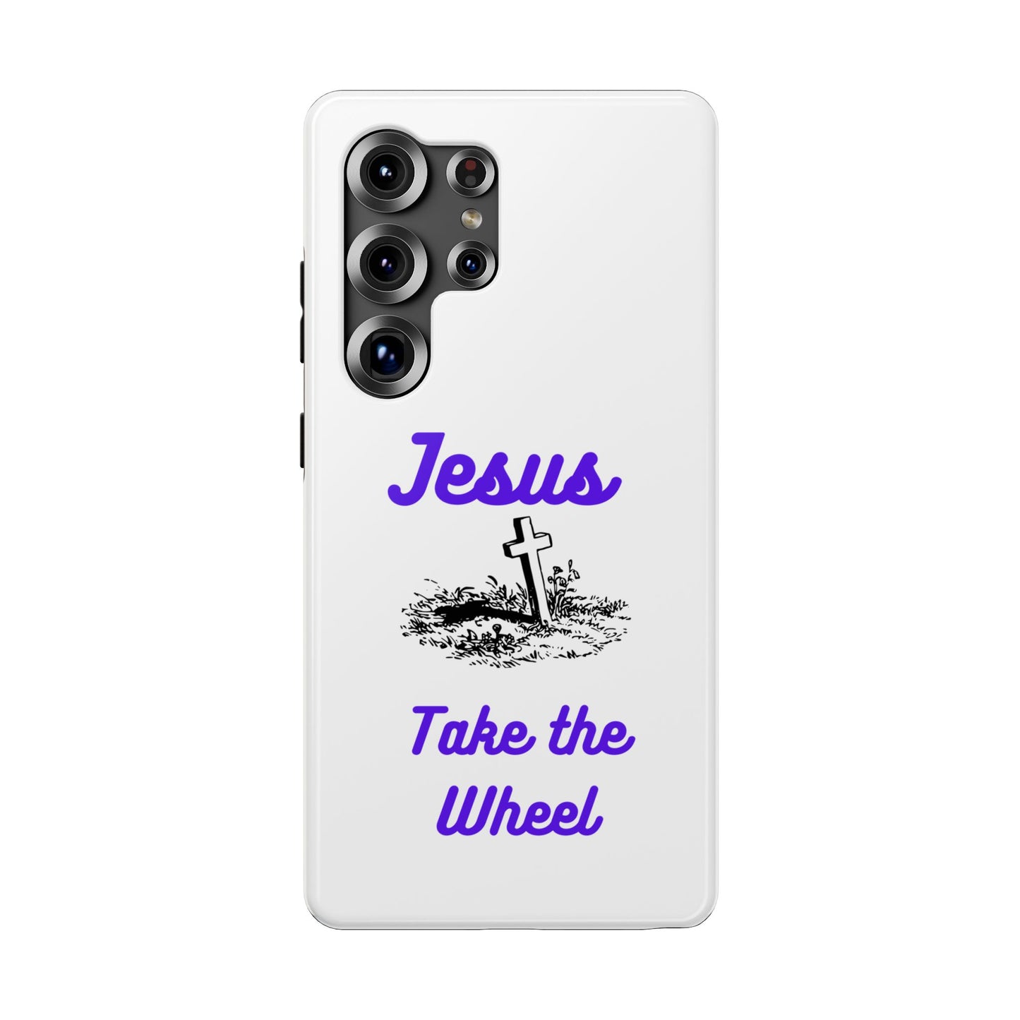 Jesus Take the Wheel Phone Case — Christian Impact-Resistant iPhone Case
