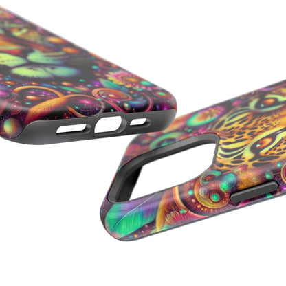 Leopard Psychedelic Phone Case — Vibrant Impact-Resistant iPhone Cover