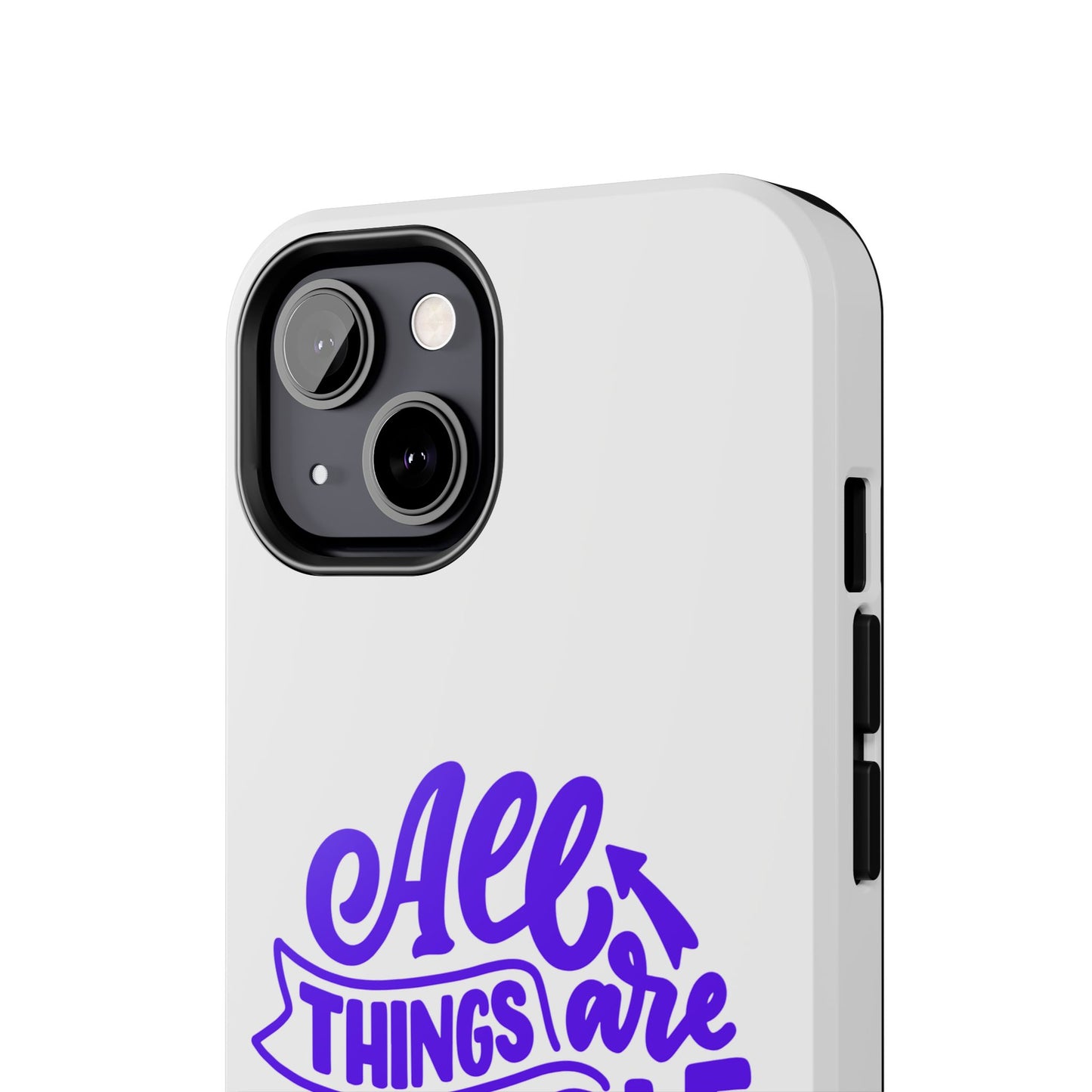 "All Things Are Possible If You Believe" (Mark 9:33) Christian Inspirational Protective Case