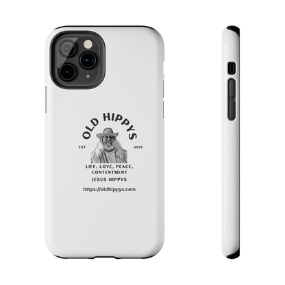 Old Hippys Phone Case — 'Life, Love, Peace, Contentment' Tough Protective Case