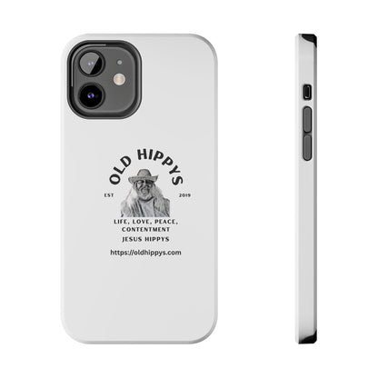 Old Hippys Phone Case — 'Life, Love, Peace, Contentment' Tough Protective Case