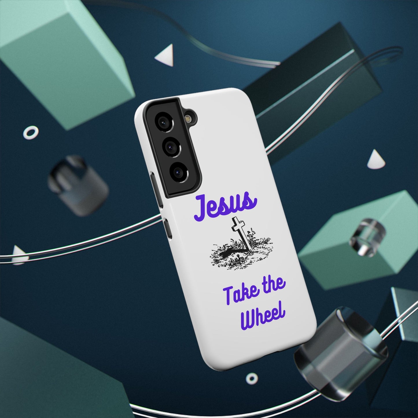 Jesus Take the Wheel Phone Case — Christian Impact-Resistant iPhone Case