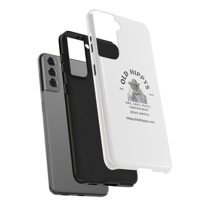 Old Hippys Phone Case — 'Life, Love, Peace, Contentment' Tough Protective Case