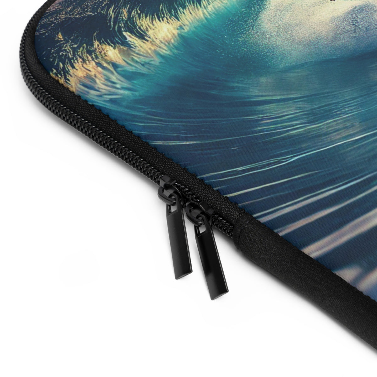 Longboard Surfer Sunrise Laptop Sleeve – Vibrant Ocean Wave Protective Case