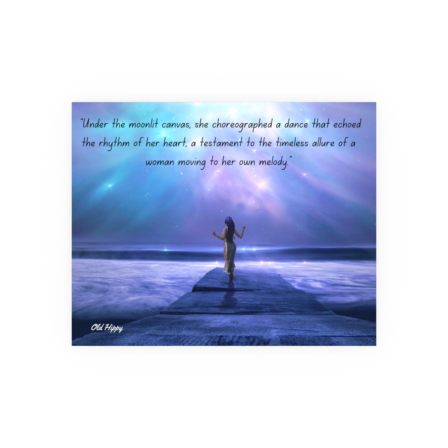 Moving to Her Own Melody Satin and Archival Matte Poster