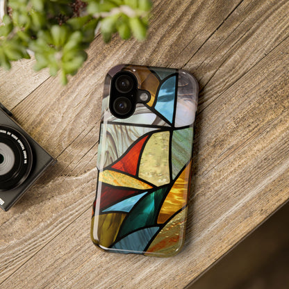 Stained Glass Impact Phone Case — Colorful Mosaic Protective Cover