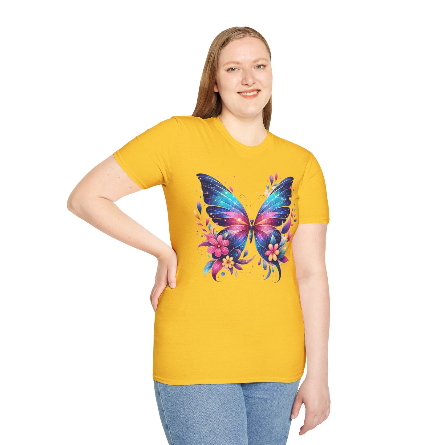 Colorful Butterfly Floral T-Shirt
