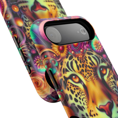 Leopard Psychedelic Phone Case — Vibrant Impact-Resistant iPhone Cover