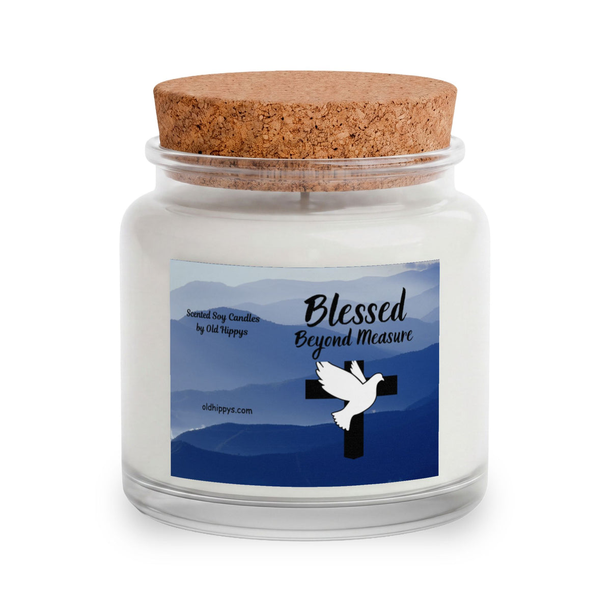 Blessed Beyond Measure Gift Set — Blush Blanket, Crochet Bouquet, Bow Clip & Candle